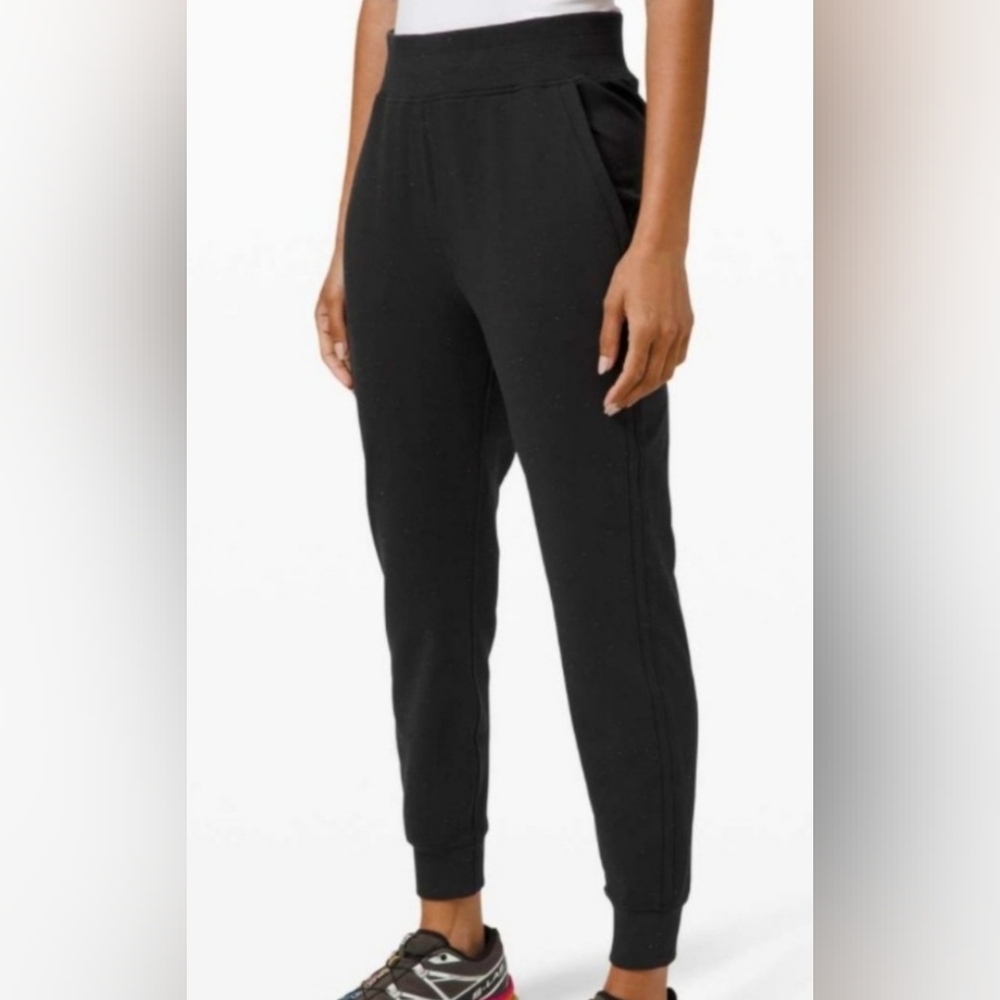 Lululemon Warm Down Jogger In Black/Rainbow Speckles Size 4